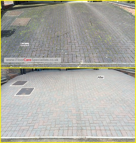 Block Paved Drive Cleaning in Leicester - www.FloorCareSpecialists.co.uk Block Paved Drive Cleaning in Leicester - www.FloorCareSpecialists.co.uk