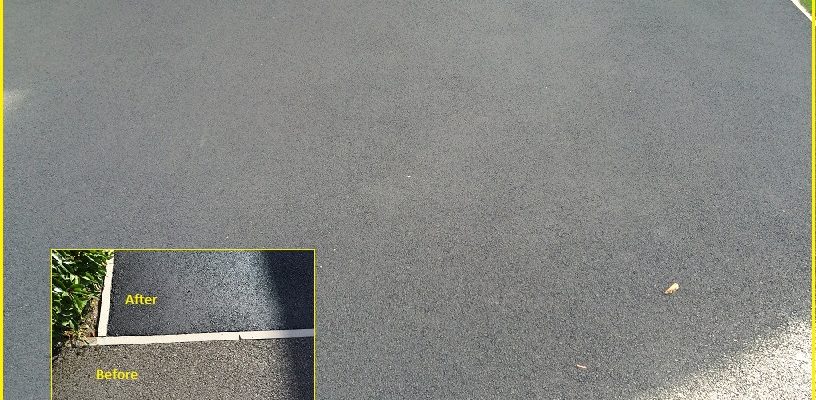 Tarmac Drive cleaning and sealing - www.FloorCareSpecialists.co.uk